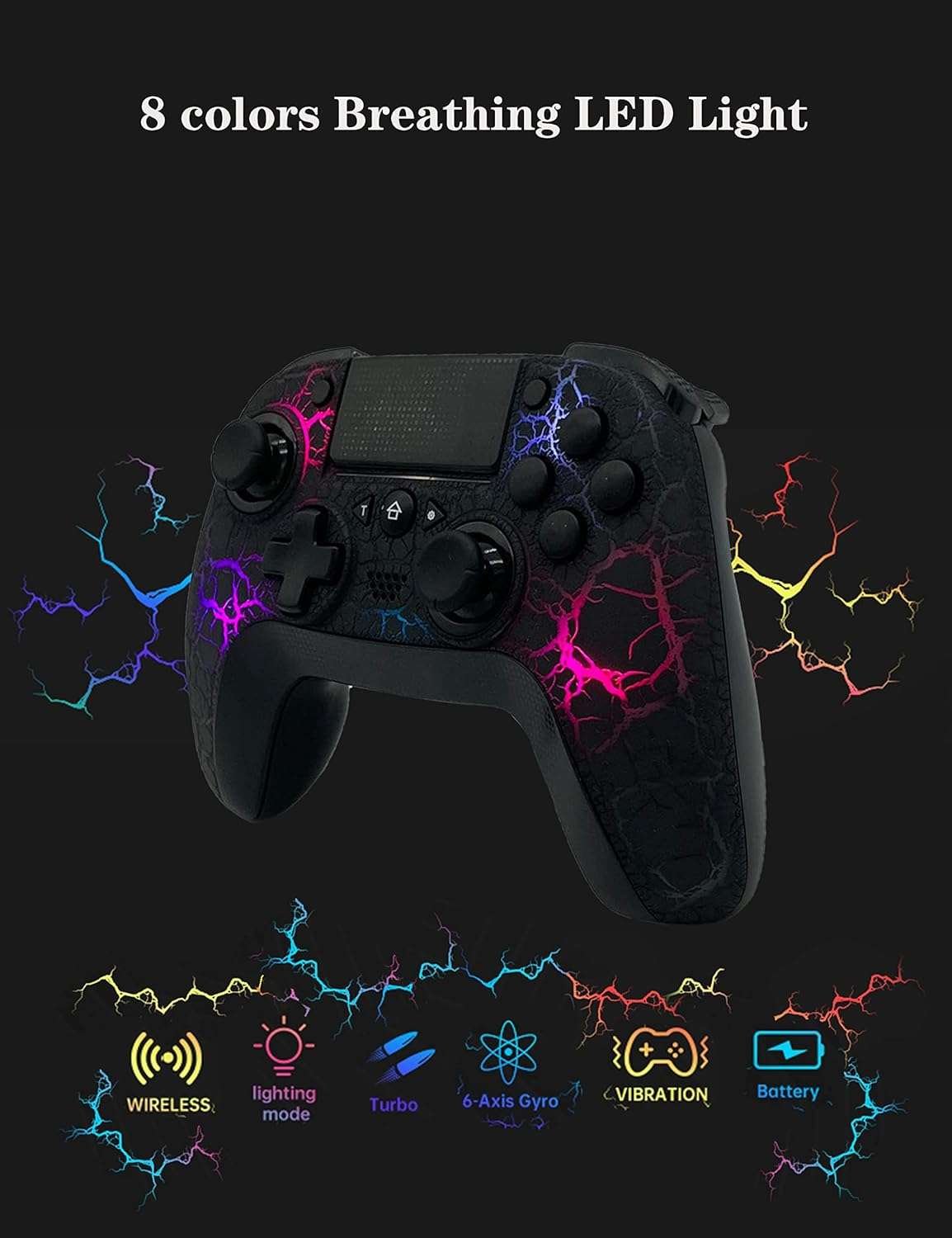 Playstation Controller CHENGDAO Pack For PS4 Controller, Light