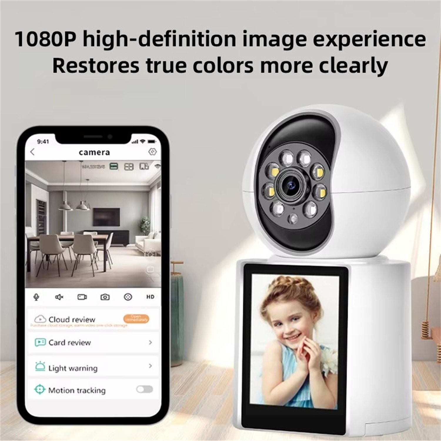 Sarzi 1080P IP Camera WIFI Smart Home Surveillance Camera-V1+32G - Image 6